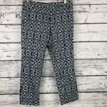 Laundry by Shelli Segal  Black White Straight Leg Pants [Size 6]‎ Photo 5