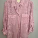 Maeve  by Anthropologie‎ Zadie Striped Button Down Top Size Small Photo 0