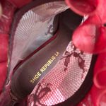 Red mesh high heel ankle 4” stiletto heels boots booties lace detail and ruffle trim Photo 3
