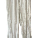 Ellen Tracy  Size Medium Linen‎ White Flowy Lightweight Straight Leg Pants Photo 0