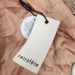 Retrofete Gabrielle Robe Dress in Nude Silver Sequins Size XS *Missing Belt* Tan Photo 7