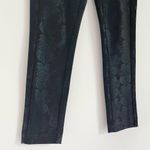 Anthropologie  The Essential Skinny Pants Black Jacquard Paisley Foil Print 0 Photo 9