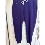 FIGS Scrub Set Purple Jam PO 5036 Scrub Top Jogger Bottoms Size XL/L Petite Photo 5