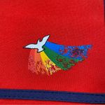 Vintage 70s Deadstock Ralfeaux Pride Peace Tote Bag Red Photo 3