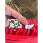 VTG Prairie Western Boho Cottage Cowgirl Peasant Maxi Skirt Large Broomstick Red Photo 1