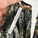 Free People  Tiered Ruffle Dark Floral Tank Top Size M Photo 3