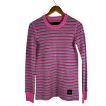 Marc Jacobs The Thermal XS Waffle Knit Green Pink Striped Pullover Shirt Photo 1