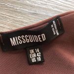 Missguided Misguided Rust Brown Ruched Asymmetrical One Shoulder Mini Dress Womens Size 10 Photo 5