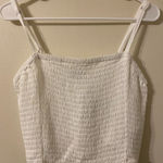 Torrid New NWT  White Gauze Smocked Crop‎ Cover-Up Cami - White - Size Large Photo 0