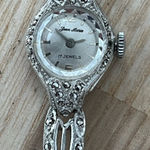 Jean Marie 17 Jewels Stunning Ladies Vintage Mechanical Watch Silver Dial Photo 0