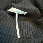 Stitch Drop Womens Large Black Ribbed Knit Turtle Neck Long Sleeve Crop Sweater Photo 7
