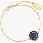 Marc Jacobs  M0017167 402 Women's Medallion Reversible Bangle Bracelet Gold Blue Photo 0