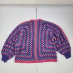 Handmade Crochet Granny Cardigan Berries Multicolor Pink Purple Blue Boho Cozy Size undefined Photo 4
