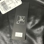 Joseph Ribkoff  Top Womens 8 Black Faux Leather Shirt 213624 New Photo 4