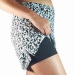 Tranquility athletic Skirt Black White Leaf Print‎ Athleisure Activewear MedI Size M Photo 1