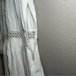 Abercrombie & Fitch neutral crochet lace embroidered dress women’s size small Photo 8