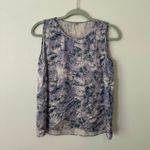 margaret o'leary purple & cream silk tank top size S Photo 9