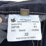 Second Yoga Jeans Dark Wash Bootcut 5 Pocket Stretchy Size 32 Photo 7