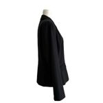 Allen by ABS Blazer Black Button Front Flap Pockets Long Sleeve Jacket Size 12 Photo 6
