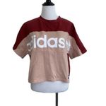 Adidas  women’s XS oversized boxy cropped‎ tee Photo 1