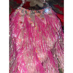 Women's vintage Cem Pink White Beaded evening bag Photo 2