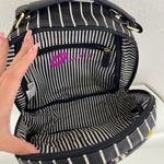 Betsey Johnson Black White Striped Daisy Floral Summer Girly Mini Backpack Bag Photo 10