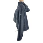 Reebok NWT  High Low Full Zip Hooded Check Black Jacket Windbreaker 2X 18-20W Photo 2