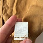 Sancia Salome Blouse Buttown Down Top Gold Tan High Low Shirt Medium Photo 5