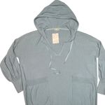 NWT Intimately Free People Oversized Light Blue Pullover Sweater Sz Small Gray Photo 1