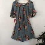 Xhilaration  Xhileration Floral Off-Shoulder Romper Photo 4
