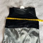Maurice's Vintage  Black Velvet Metallic Gray Prom Dress 3 4 Goth 90s Empire Waist Photo 6