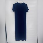 Barefoot Dreams ‎ Malibu Collection Ultra Soft Rib Henley Dress-Indigo medium NWT Photo 3