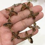 Smokey Quartz Crystal Glass Bead Bracelet Photo 2