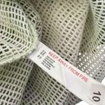 Out From Under  Beach Boardwalk Oversized Shirt Size M Mesh Beach BOHO‎ Green Photo 5