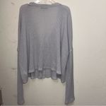 Urban Outfitters  Small Light Gray Oversized Thermal Sweater Long Sleeve Top Photo 3