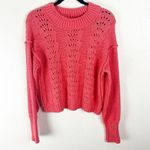 Free People Bell Song Lyra Reef Boxy Cropped Knit Drop Shoulders Sweater Medium Photo 0