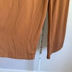 Tronjori XXL Wide Leg Pleated Culottes Cropped Pants Brown Career Casual Photo 7