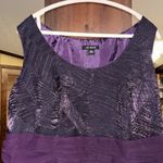 Sz 18 Purple semi formal after 5 dress fitted waist flare skirt side zip Photo 1
