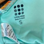 Title Nine Blue Tropical Print Tankini Swim Bathing Suit Bikini Top S Photo 3