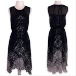 Kenneth Cole Belted Chiffon Midi Dress with Sheer Yoke Panel Photo 10