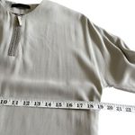 Fabiana Filippi Italian Neutral Gray 3/4 Sleeve Quarter Zip Tunic Shift Dress S Photo 8