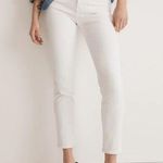 Madewell NWT Stovepipe Jeans in Pure White MC636 Photo 0
