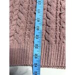 Cynthia Rowley  Chunky Knit Pink Sweater with Pearls Pullover Girly Coquette Sz M Photo 9