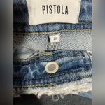 Pistola Flare Leg Jeans Fringed Edges Distressed Blue Size 27 Tall NWT Photo 4