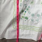 Tuckernuck  Hyacinth House Erin Blouse in white with green embroidery Small Photo 10