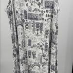 Cynthia Rowley cityscape Black and White Dress 3X plus tank knee length flowy Photo 6