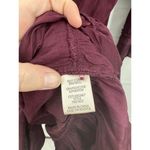 Max Studio Tiered Peasant Prairie Dress Women XS Burgundy Cottage Victorian Boho Photo 4