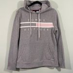 Tommy Hilfiger Women's Grey Classic Logo Embroidered Hoodie Size M Photo 0