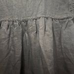 Banana Republic  Black 100% Linen KneeLength Button Front Sleeveless Dress M Tall Photo 5