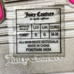 Juicy Couture  Yummy Pink & White Rhinestone Slide Sandal Shoes 8 Photo 5